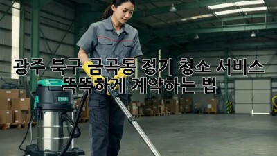 광주 북구 금곡동🏠 정기 청소 서비스 똑똑하게 계약하는 법! 📝✨