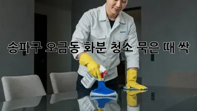 송파구 오금동 화분 청소, 묵은 때 싹! 🌱